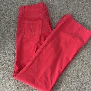 NWT Lilly Pulitzer Straight Leg Cords Main Line Fit Island Coral size 12